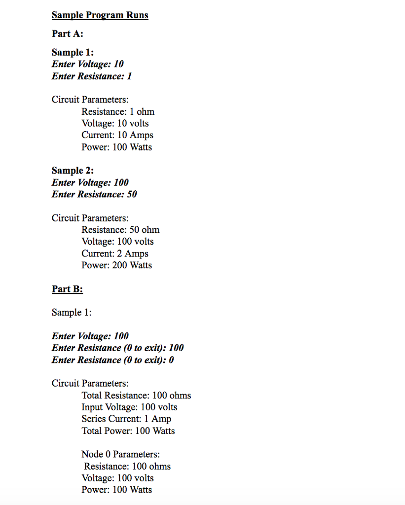 class Read Problem Specification Please create and implement a simple series circuit