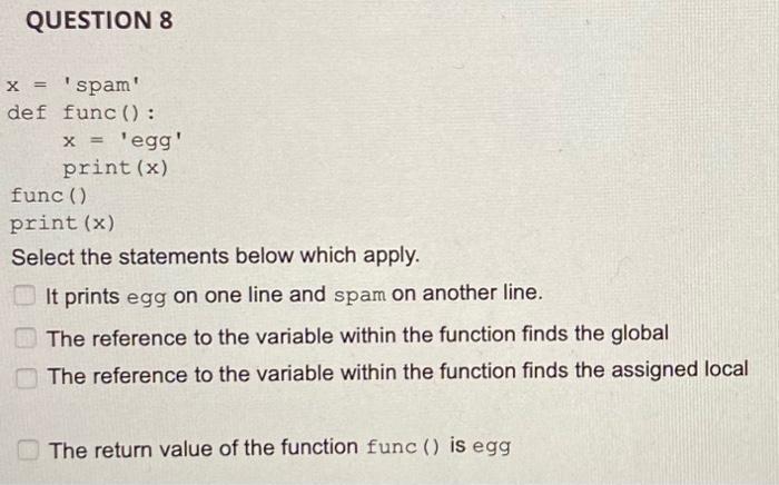 game. The player selects one of the three items, and the computer