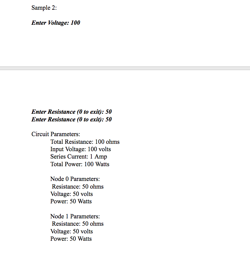 solver for one resistor. Use the filename of ohmslaw-a.cpp for GITHUB.UC.EDU submission.