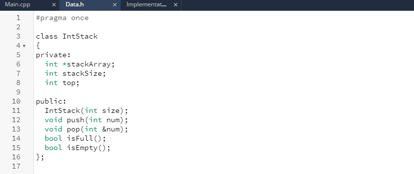 will create a static stack of any data type. Demonstrate the class