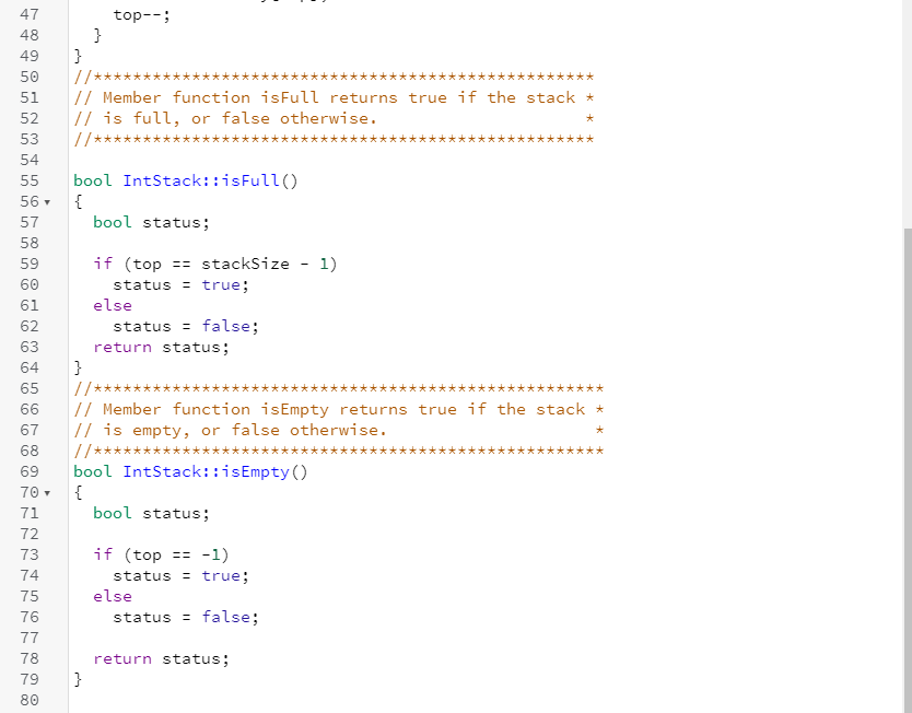 IntStack class. #include #include "Data.h" using namespace std; int main() { IntStack