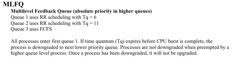 Implement a MultiLevel Feedback Queue (MLFQ) algorithm. Simulate and Evaluate it with