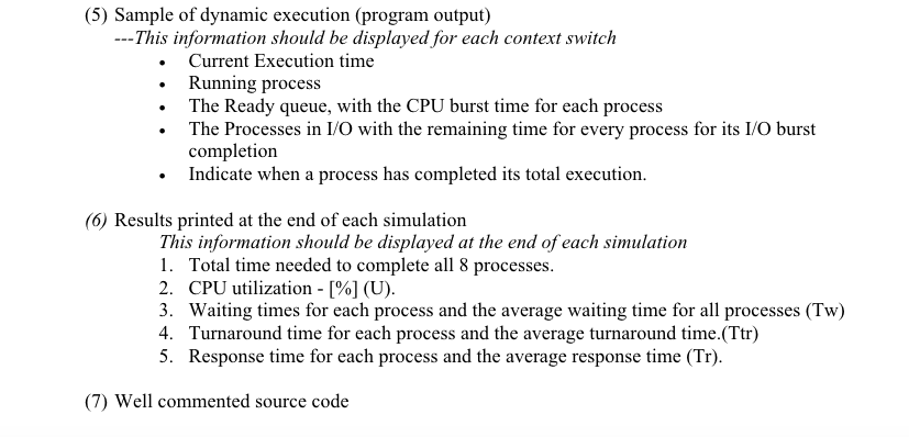 higher queues) Queue 1 uses RR scheduling with Tq 6 Queue 2