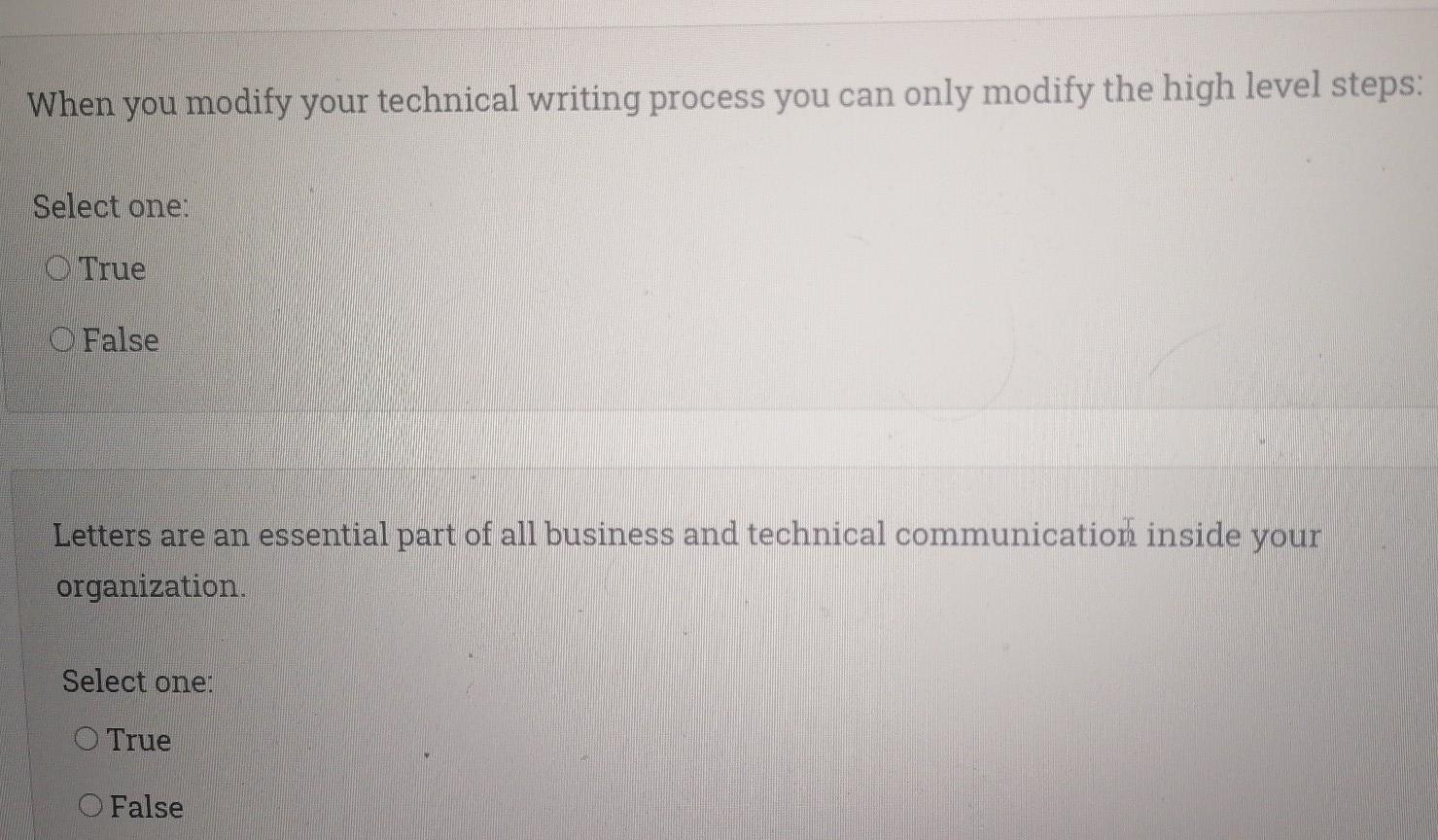  Technical writing When you modify your technical writing process you can