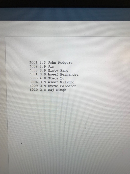 3 files: Driver.java -The entry point of execution. Reads the input files,