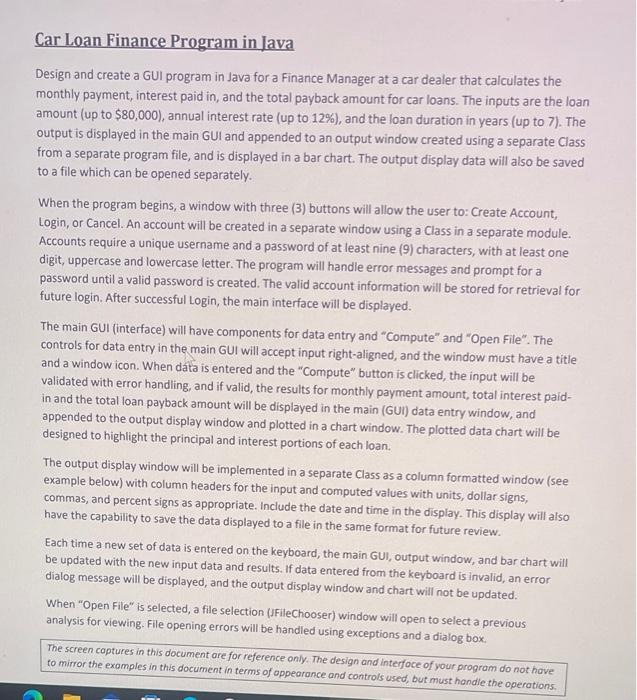 please i want the java codes to write the program using eclispe