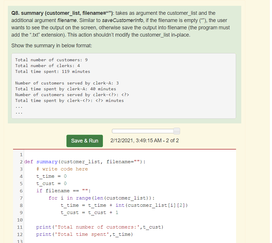 Python help please. There is no file or list given. It is