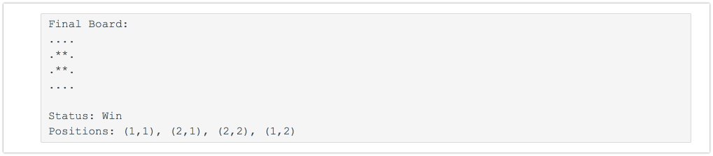 language to direct a robot around a 2D grid and switch on