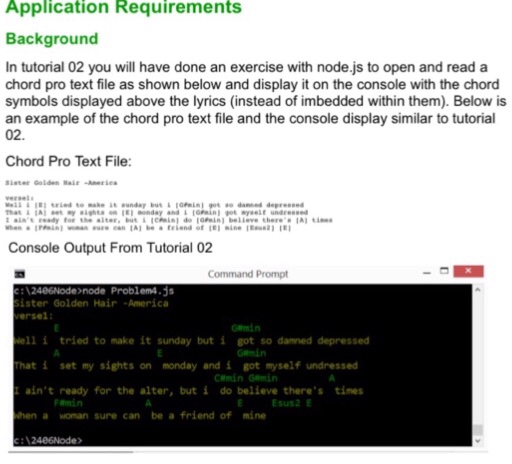 Requirements R1.1) The server code should use only javascript and node.js with