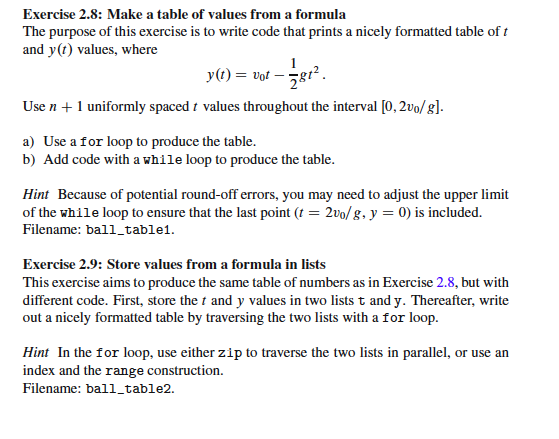 this exercise is to store tabular data in two alternative ways, either