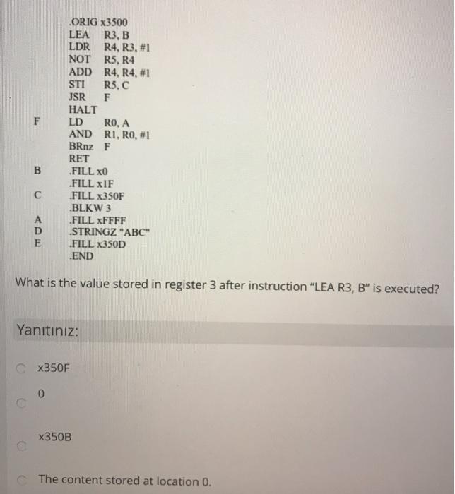complement representation. - 1610 Yantnz: C0100002 C1100002 1100012 None of them F