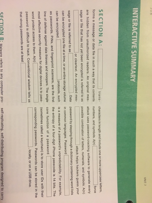  Week 7 pg508 trans- forms a message or data file in