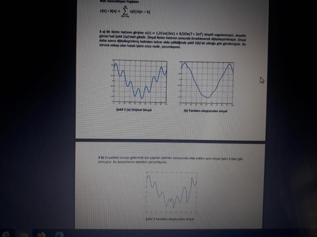 3 a) x() = 1,2 (2) + 0.5 (7 2) signal