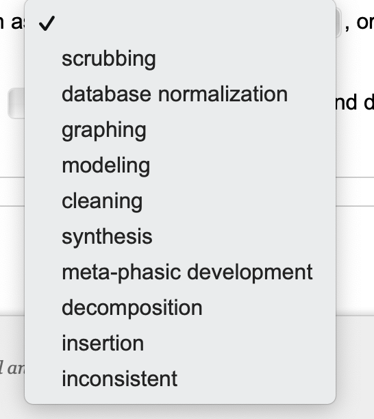 4 is the process of designing attributes, tables, and associations so that