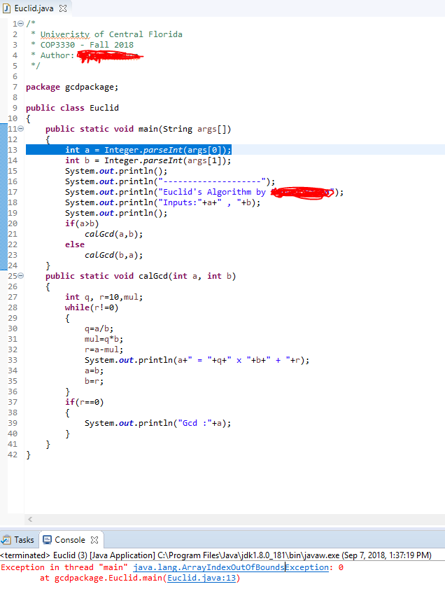I need help fixing my project in Eclipse, the error code im