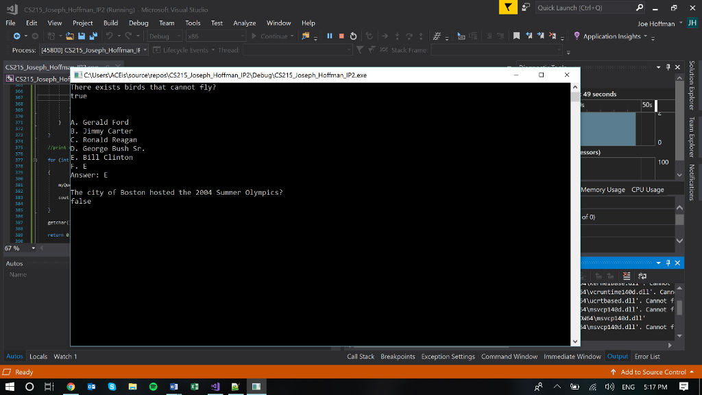 C++ help to make Multiple choice function for testbank file I/O program.