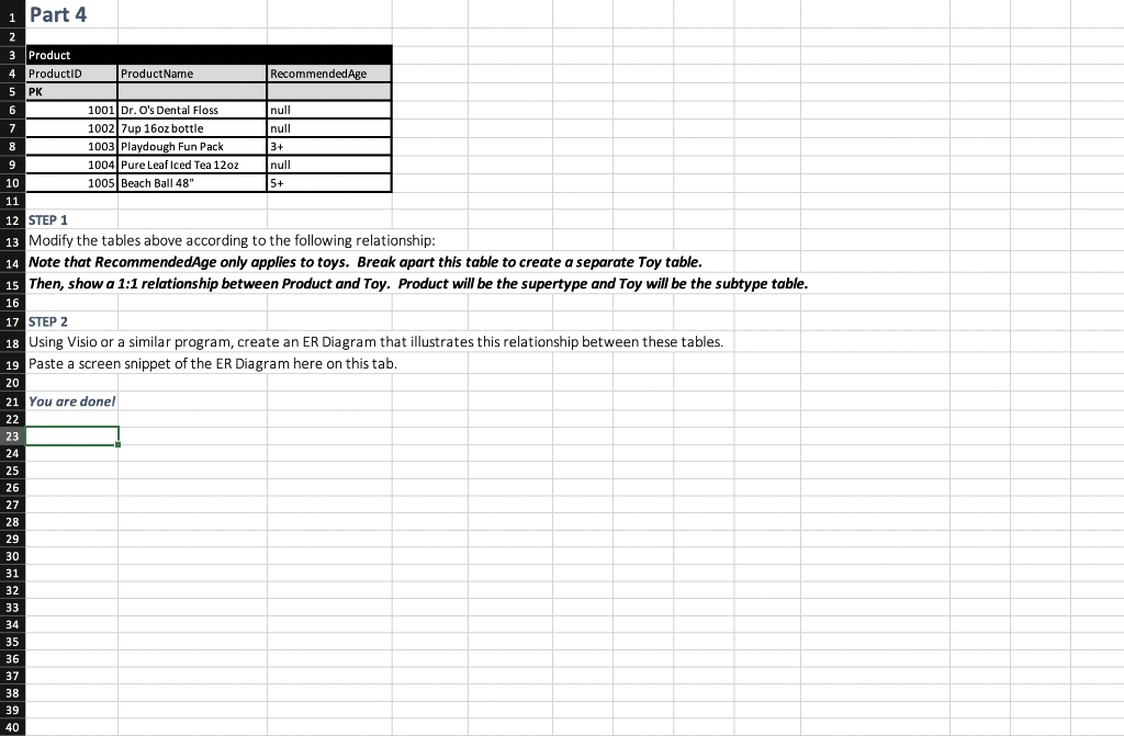 Excel file, and then diagram the relationships in Visio or a similar