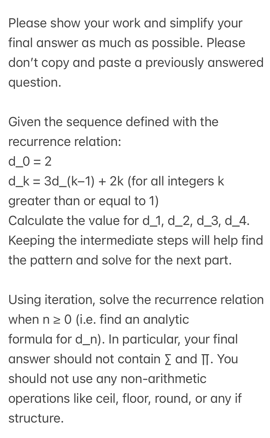 Please show your work and simplify your final answer as much