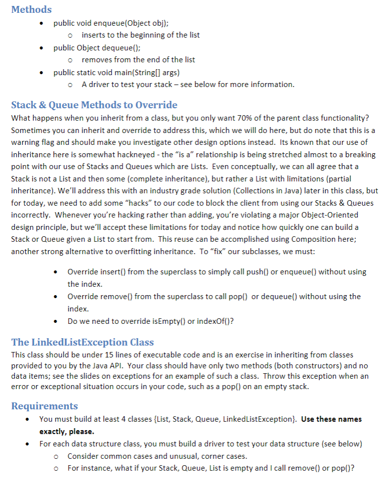 like an ArrayList than the list prototype ADT -Also, note that you
