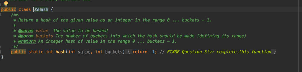 java hash public class 5Hash { * Return a hash of the