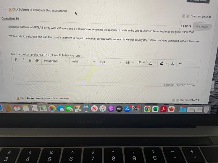  Suppose catdo is a MATLAB array with 251 rows and 51