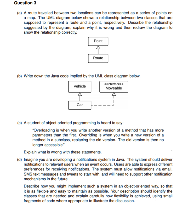 Java programming question (Object oriented programming) Answer FULL question properly for thumbs