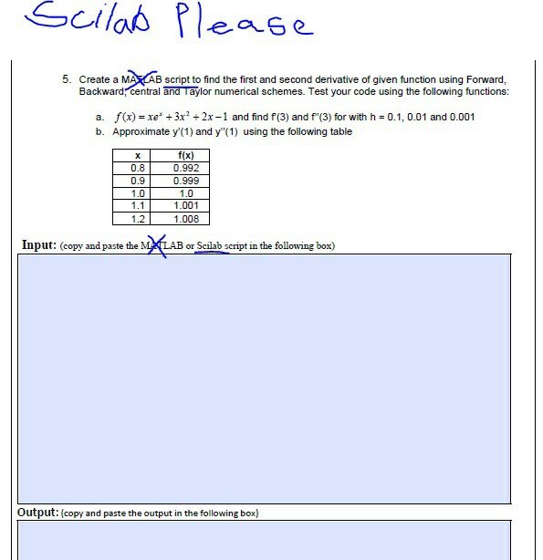  5. Create a M B script to find the first and