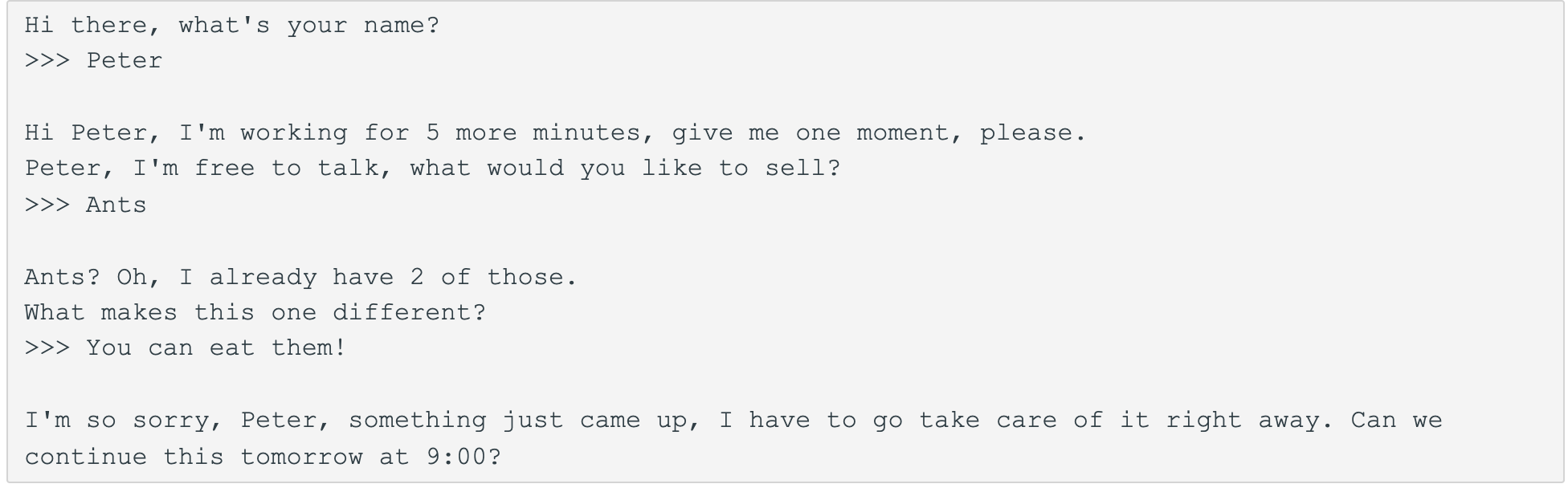 Python Please! D-Bug has been receiving a lot of scam text messages