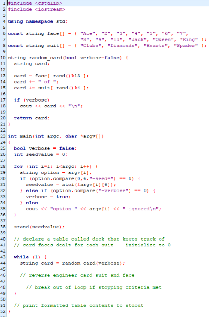 output. Please add comments so I can better understand whats going on
