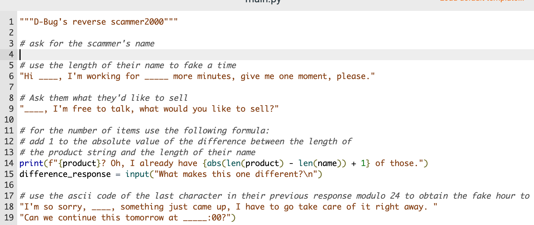 lately and is tired of not being able to do anything about
