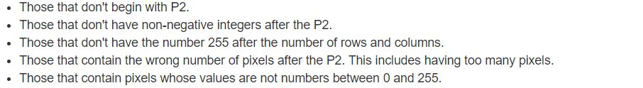 for Program #3: Neg Neg takes a PGM file on standard input,