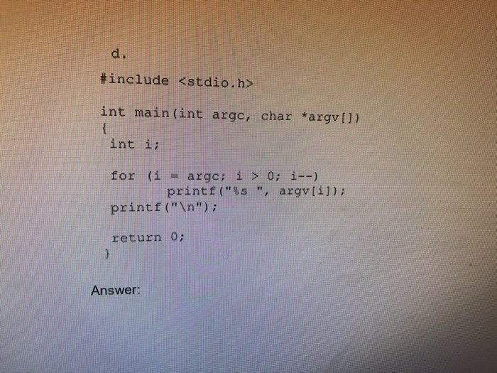 ./a.out today and tomorrow should produce the output tomorrow and today. #include