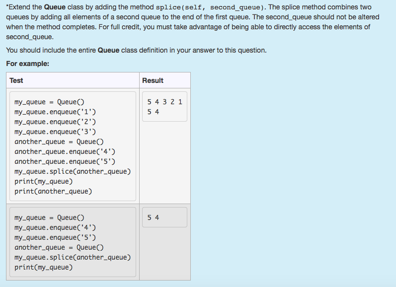 a Python list - map the front of the queue to the