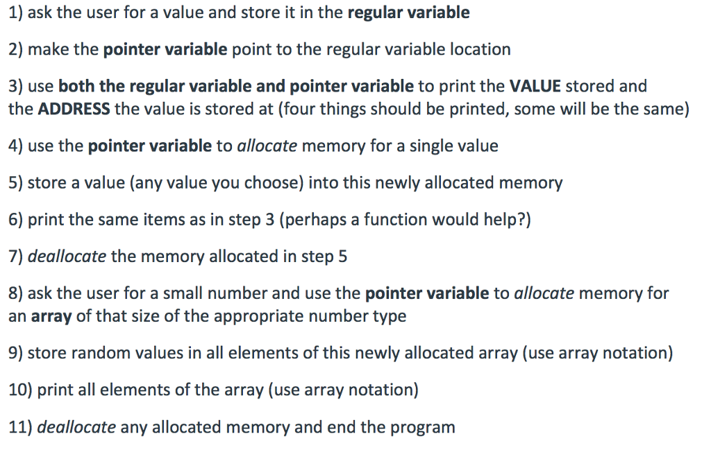 Implement a small program that defines a regular number type variable, and