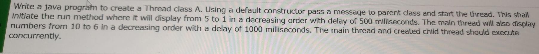 need code fastly java code Write a java program to create