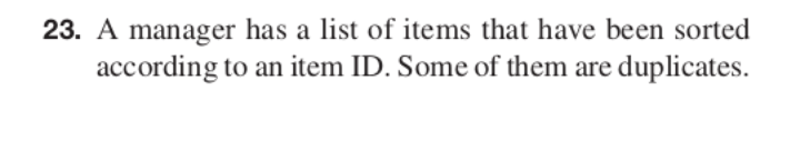 a 1 to the item if it is unique, and if there