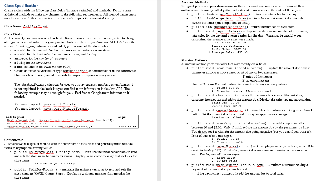 a grocery store. You can do simple things like scan items, scan