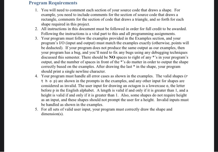 JavaIDE Eclipse Program Requirements 1. You will need to comment each section