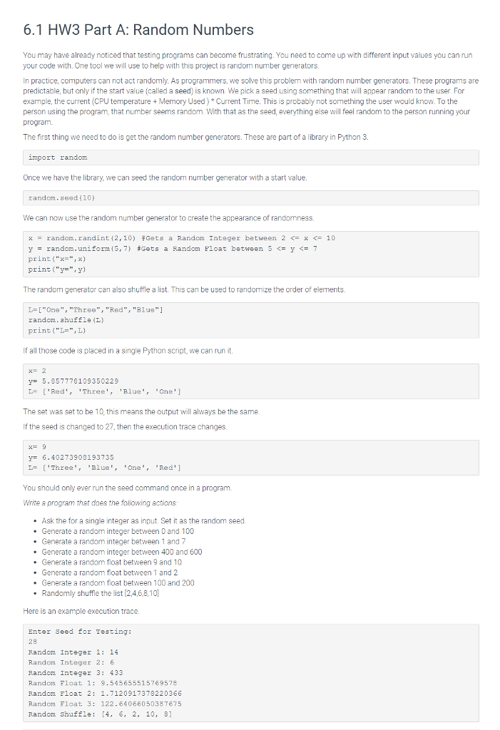  Need help with this CS problem in python, Thanks | 6.1