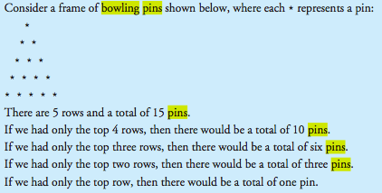 Working on this recursion program, but having problems display the way I
