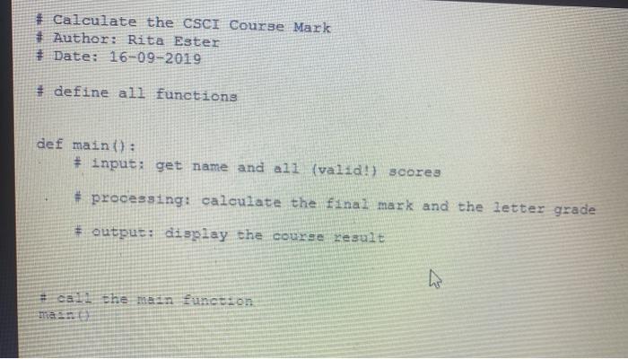 in % and as letter grade for one student. The student's name,