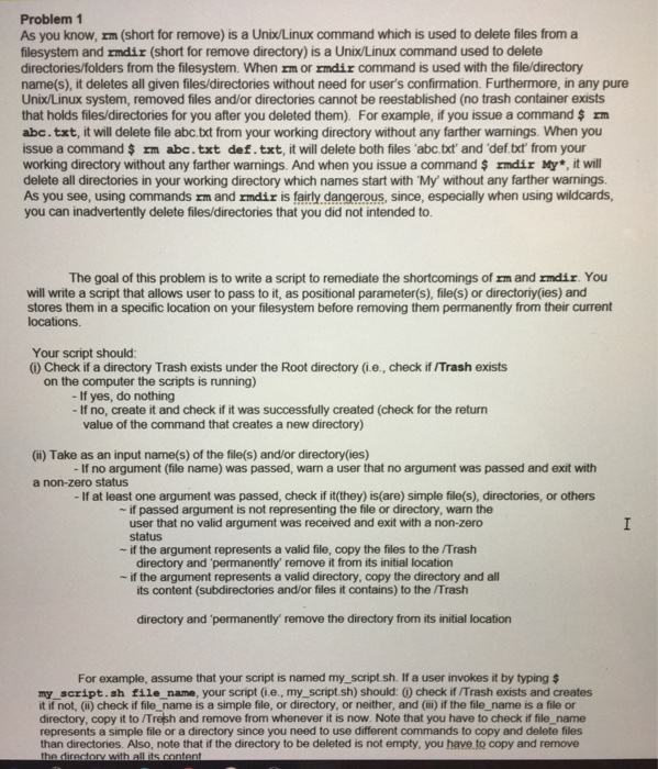  For this assignment, there are 2 problems ( problem 1, and