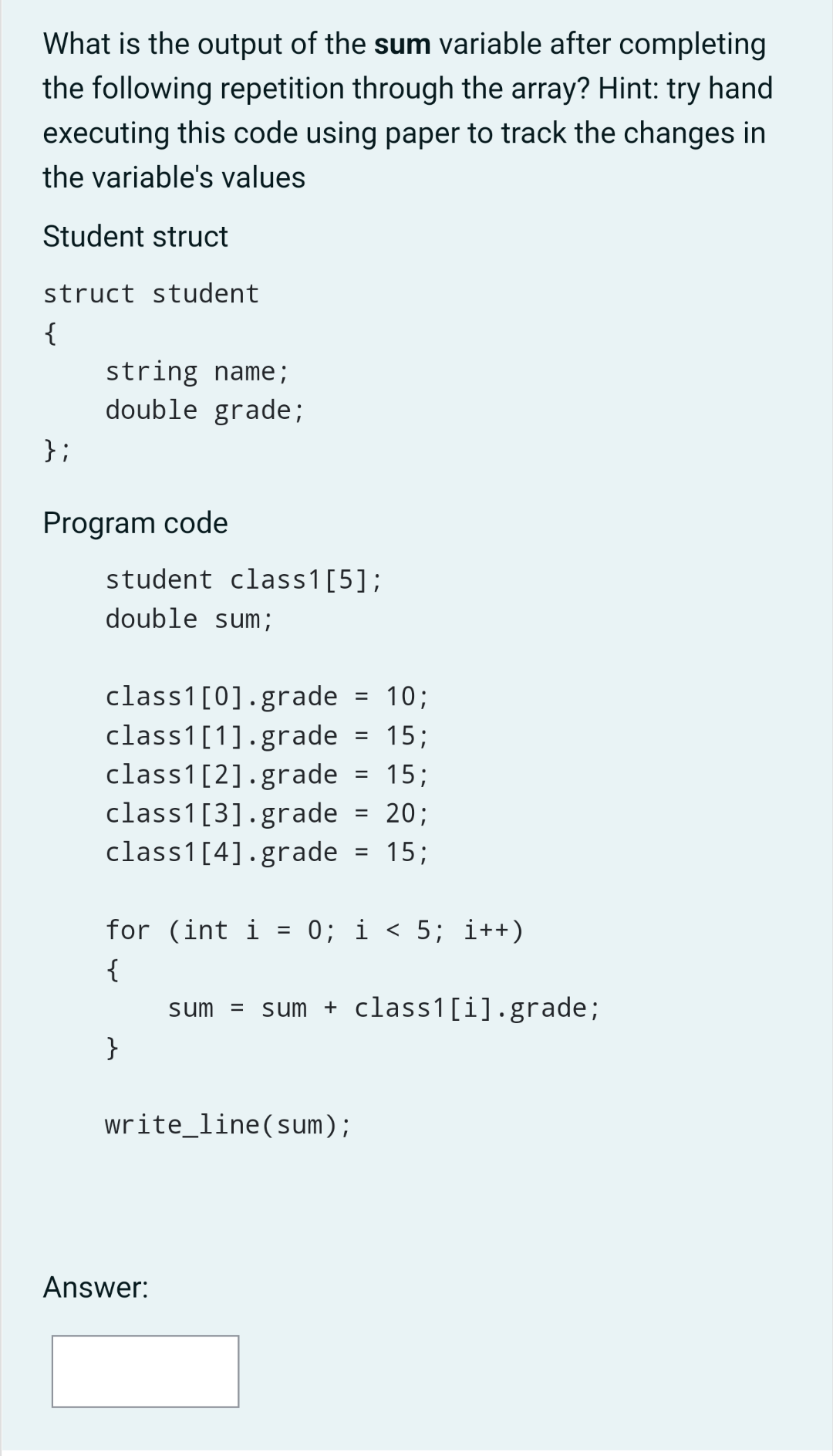 int main() { string name; string *pName; int age; int *pAge; pName