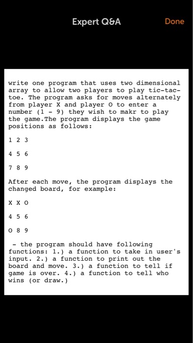  C++ and using library Expert Q&A Done write one program that