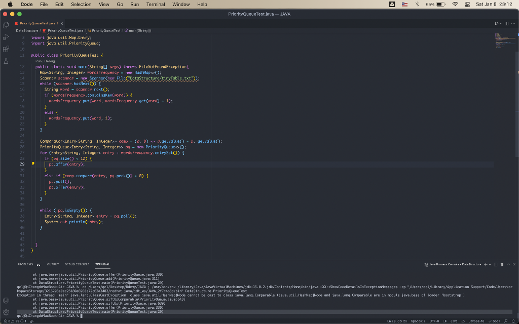 Hi, my code won't execute, seems like something happened on line