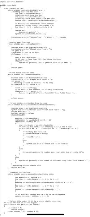 Pass the year entered by the user to the readMonth FromUser(int) method