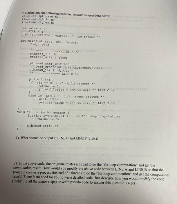  2. Understand the following code and answer the questions below. ifnelude