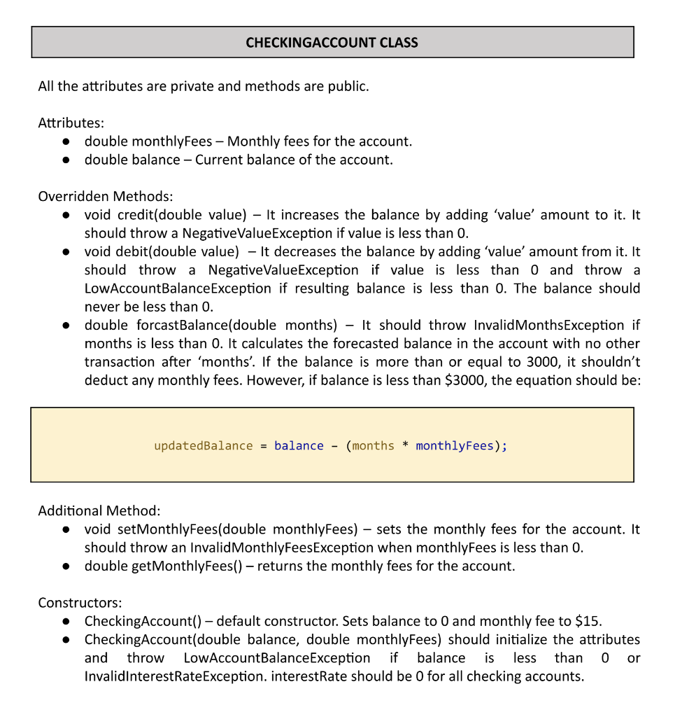 the program. Please build the entire program not just the classes. ------------------------------------------------------------------------------------------------------------------------------------------------------------------------