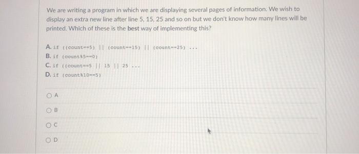 which is the correct option for c language coding? We are writing