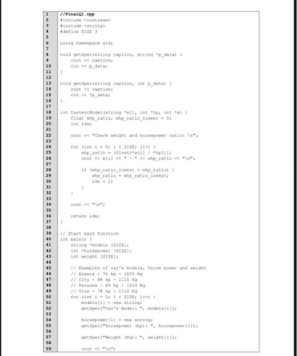 and or logical errors, if any). The program has two (2) user-defined